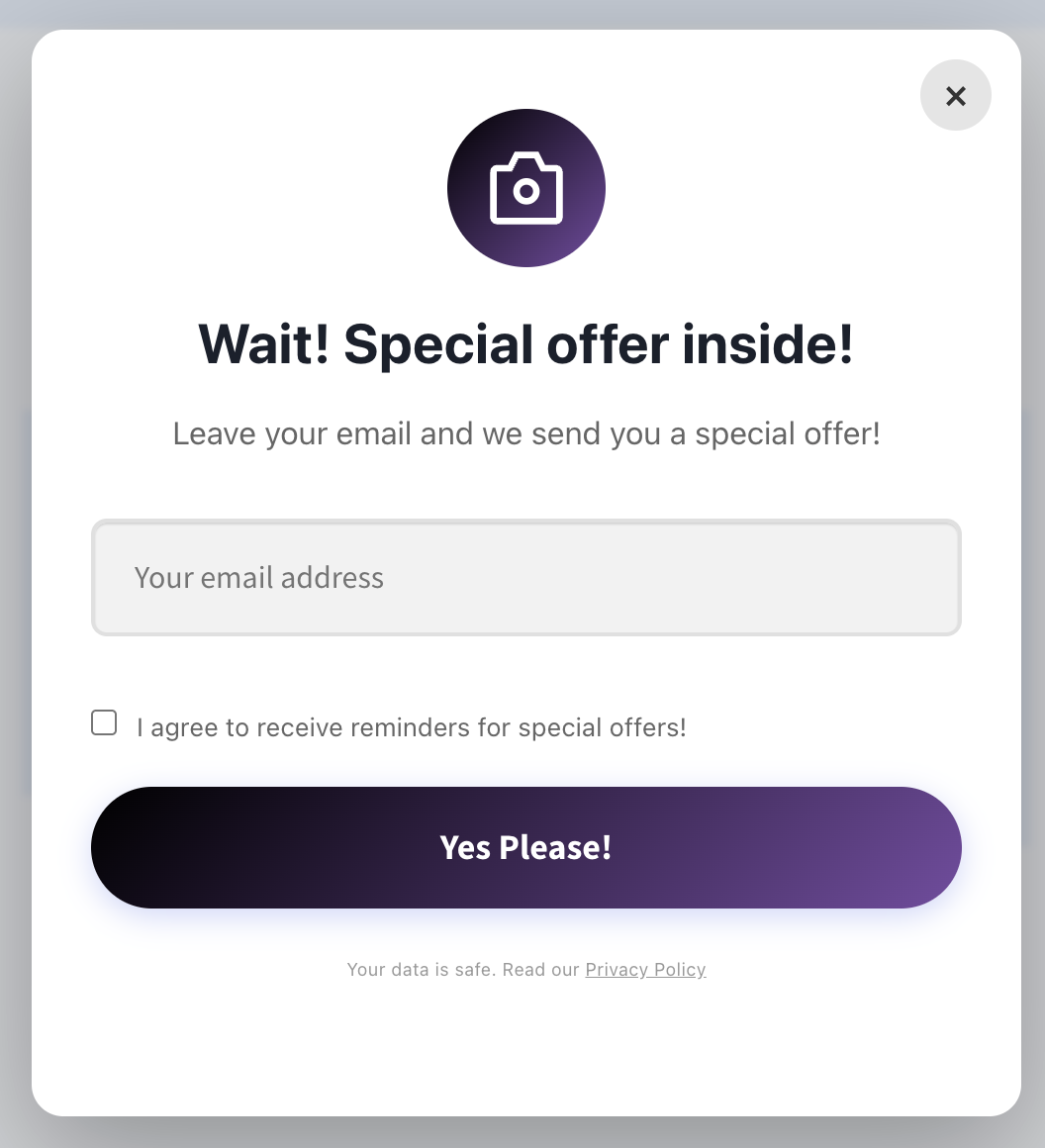 Recovery Popups