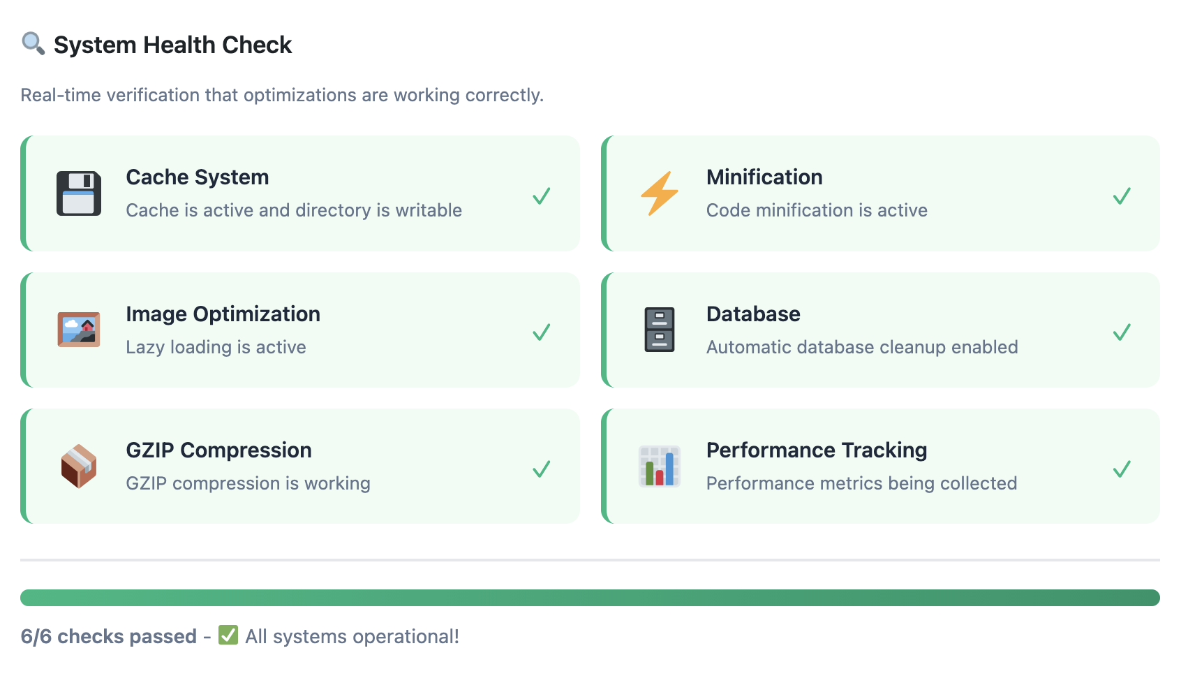 System Health Check